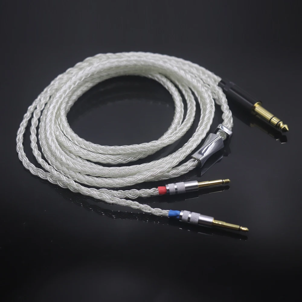 16-Core Pure Silver Balanced Upgrade Cable with XLR and 4.4mm for Final D8000 pro Pandora Sonorous Headphones