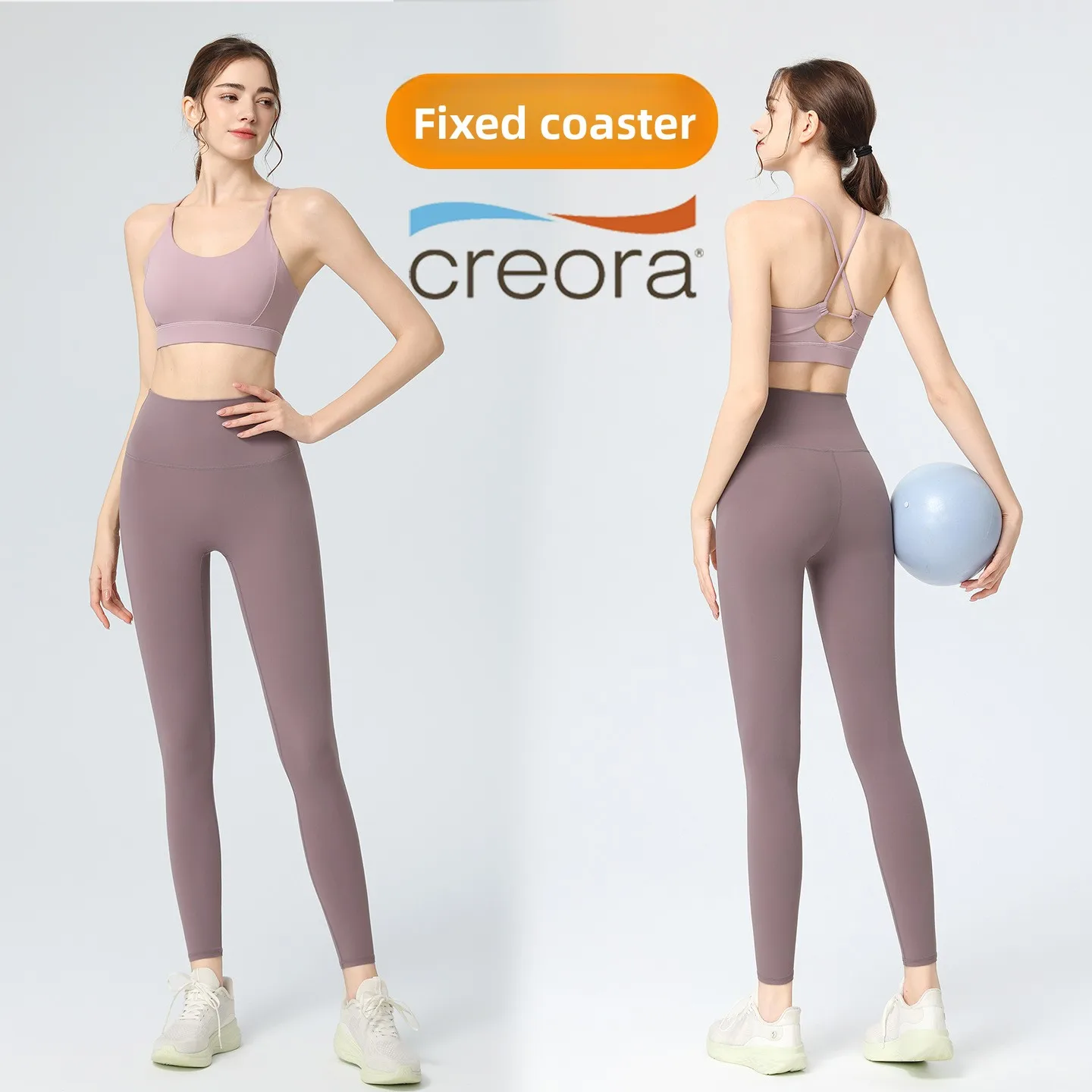Summer New 2 Piece Yoga Clothes Women's Tracksuit Athletic Cross Back Nylon Yoga Top Women Sports Bra Leggings Pilates Fitness