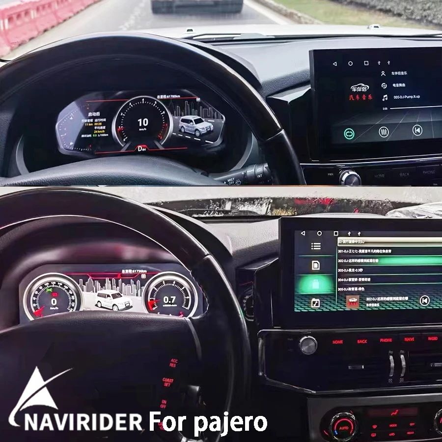 

For Mitsubishi Pajero V93 V97 2006-2019 LCD Digital Cluster Linux Car Instrument Panel Virtual CockPit Speed Meter Dashboard