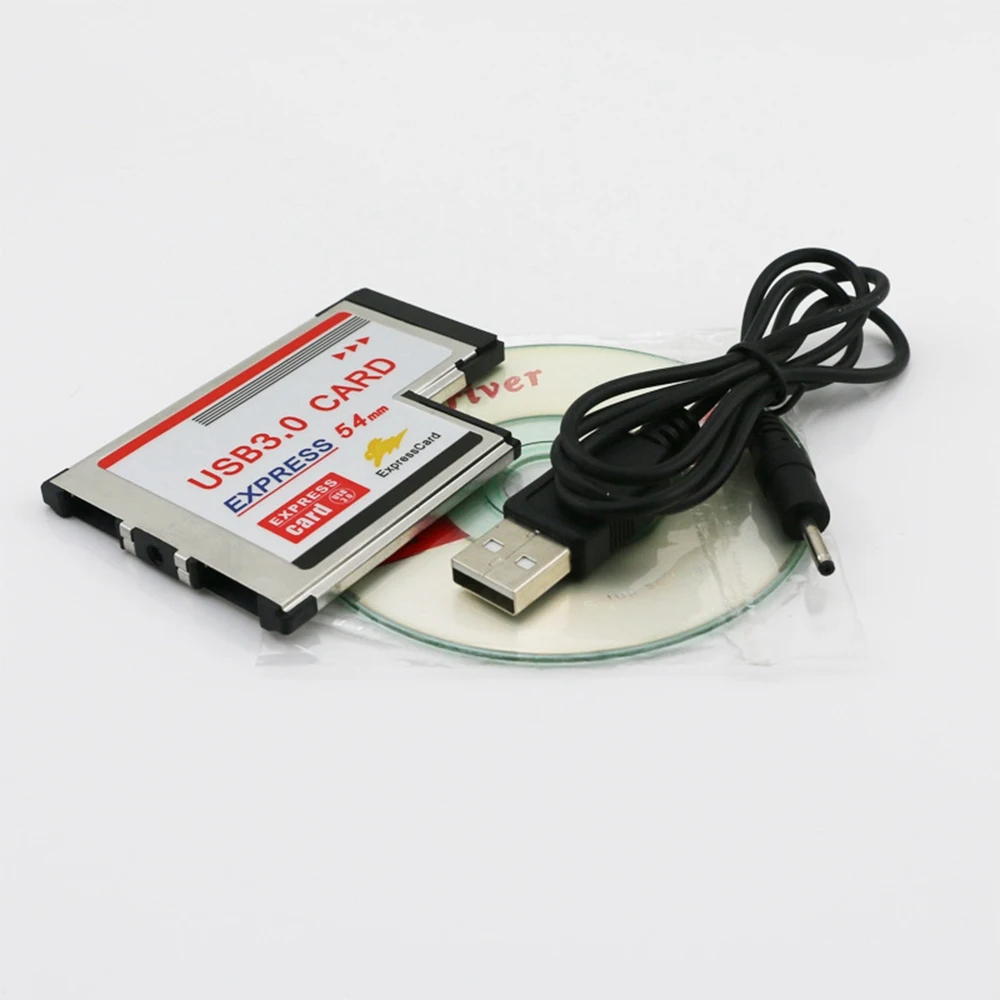 노트북용 익스프레스 카드 어댑터, PCMCIA 듀얼 2 포트 전송 속도, USB 3.0, 최대 5Gbps, 480/1, 12Mbps, 54mm