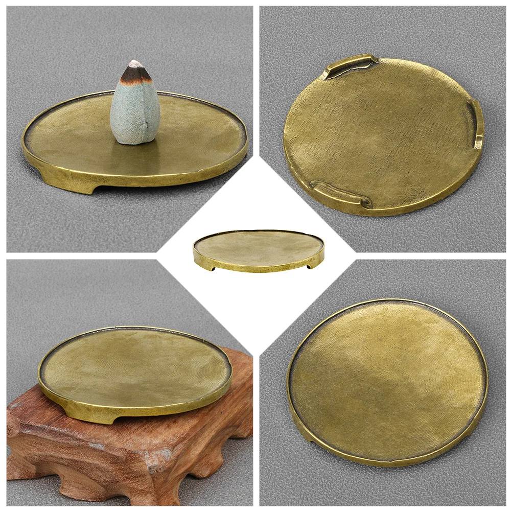 

1pc Tray Incense Holder Portable Decor Rack Storage Plate Burner Ornament Household Accessory