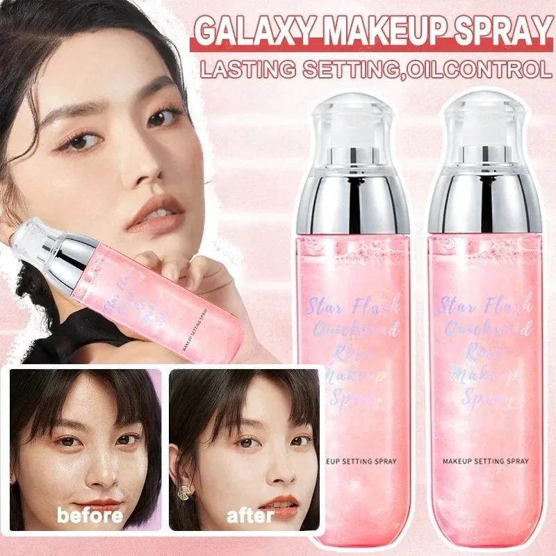 

3-in-1 Setting Makeup Spray Body Illuminator Skin Smoothing Transfer-Proof Finish for Face & Décolleté Sweat-Resistant Mists