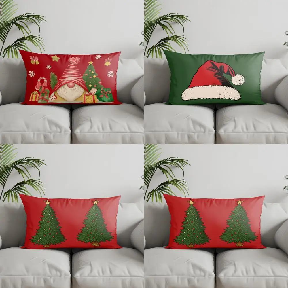 

Домашний декор, рождественские гномы, наволочка, дизайн, подходит для дивана, спальни, автомобиля, наволочка, прямоугольная подушка для спины