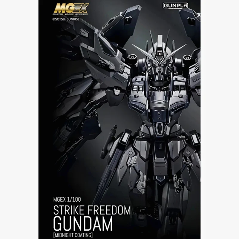 ORIGINAL BANDAI MGEX 1/100 GUNDAM [MIDNIGHT COATING] ACTION FIGURES COLLECT TOY GIFTS FOR CHILDREN