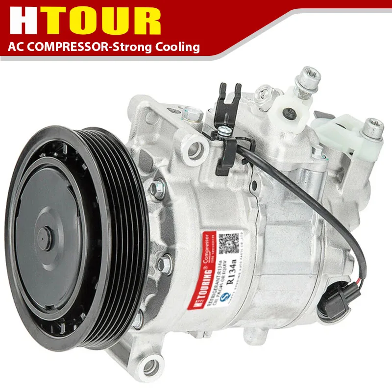 A/C Compressor For Audi A6 C6 2005-2012 Quattro A7 Quattro 3.0L V6 2012-2016 4G0260805A 4F0260805AF 8E0260805BC 8K0260805D