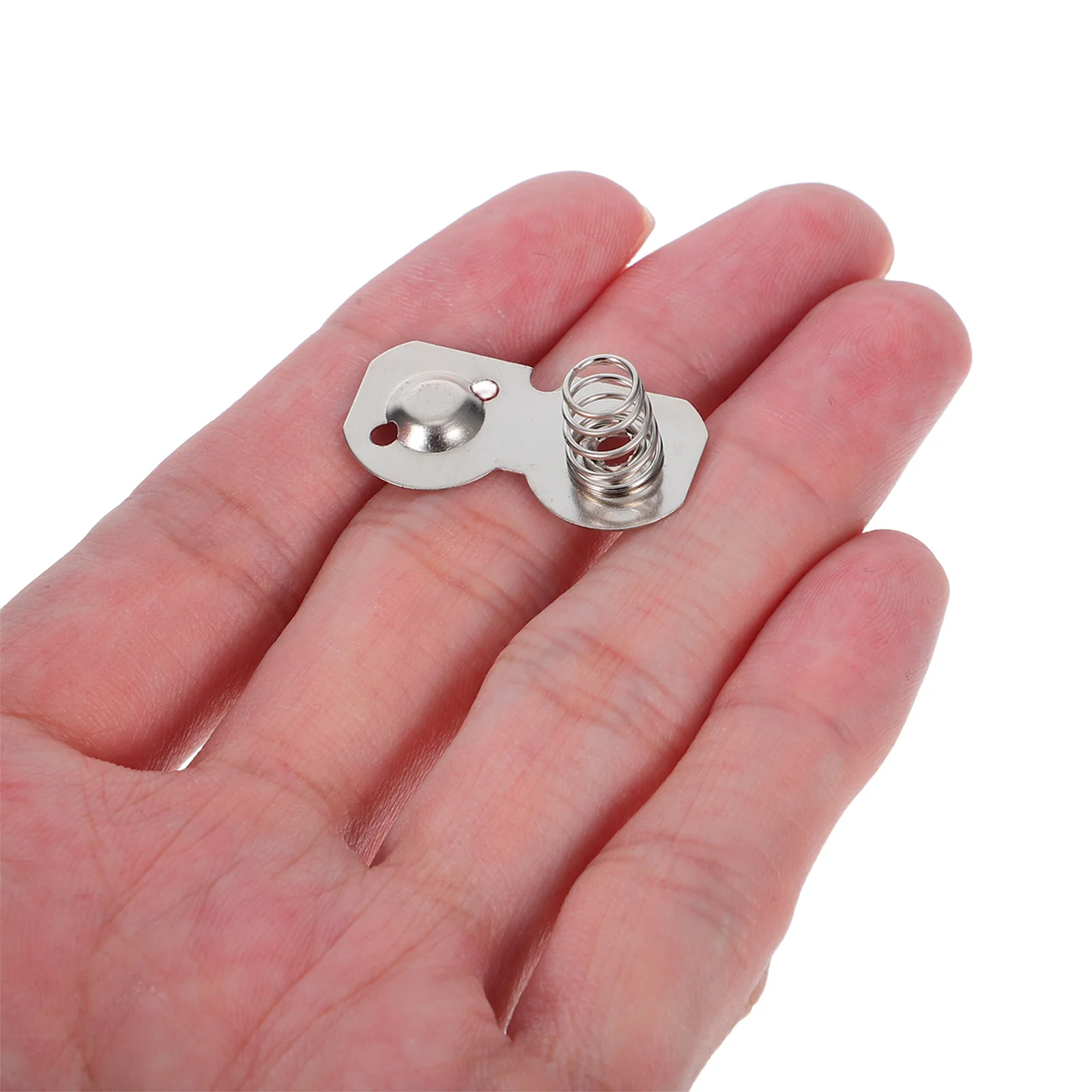 

10Pcs Semicircle Spring Contacts Nickel Plate for Aa Compartment High Elasticity Stable Power Supply DIY