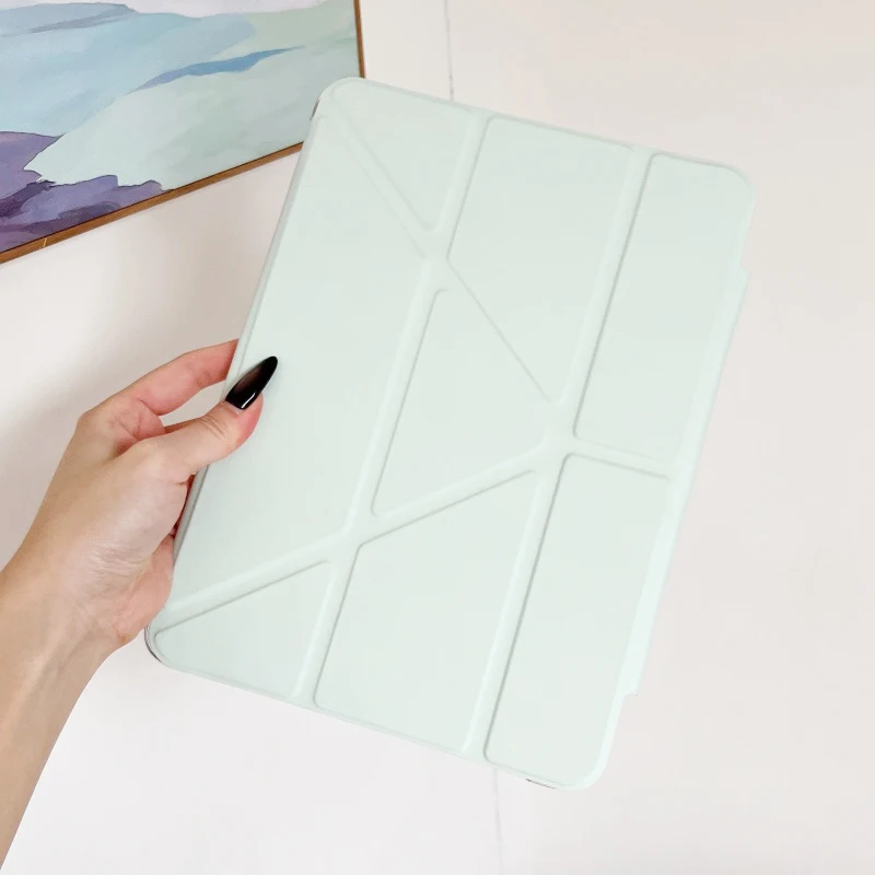 حافظة لجهاز iPad Air Pro 4 5 6 7 8 9 10th 11th Generation 2024 2025 10.9 10.2 11 بوصة حافظة شفافة غطاء لوحي