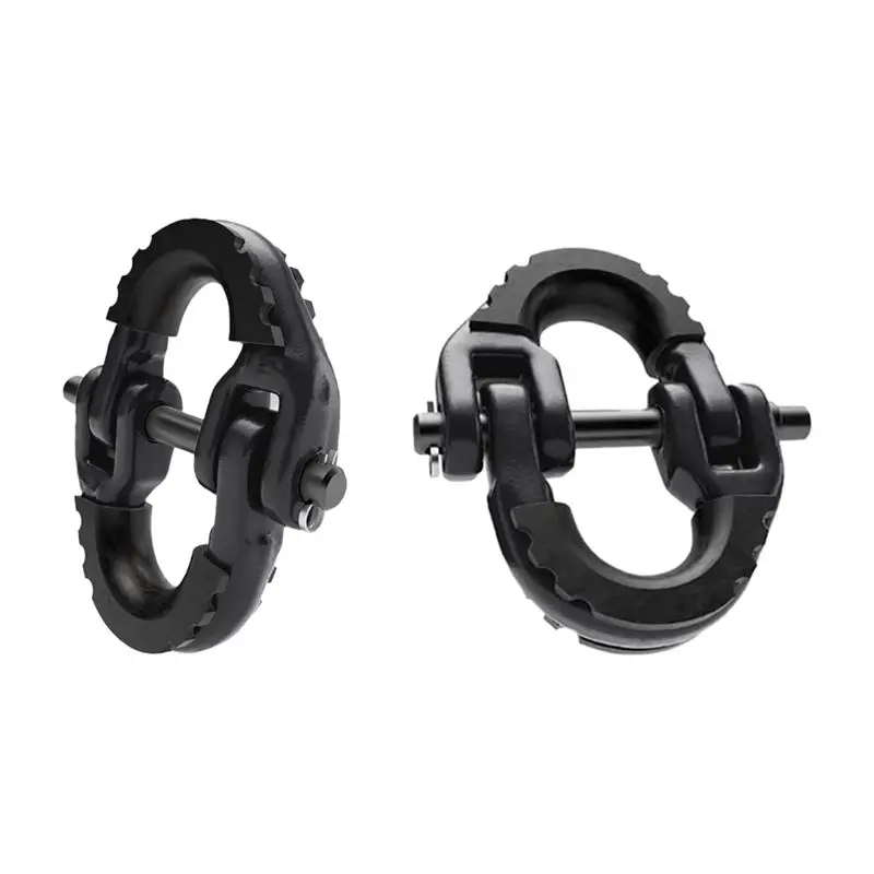 

A95E-1/2 Safety Chain Link, 2-Pack Forged Steel Towing Hook Safety Chain Link, Black