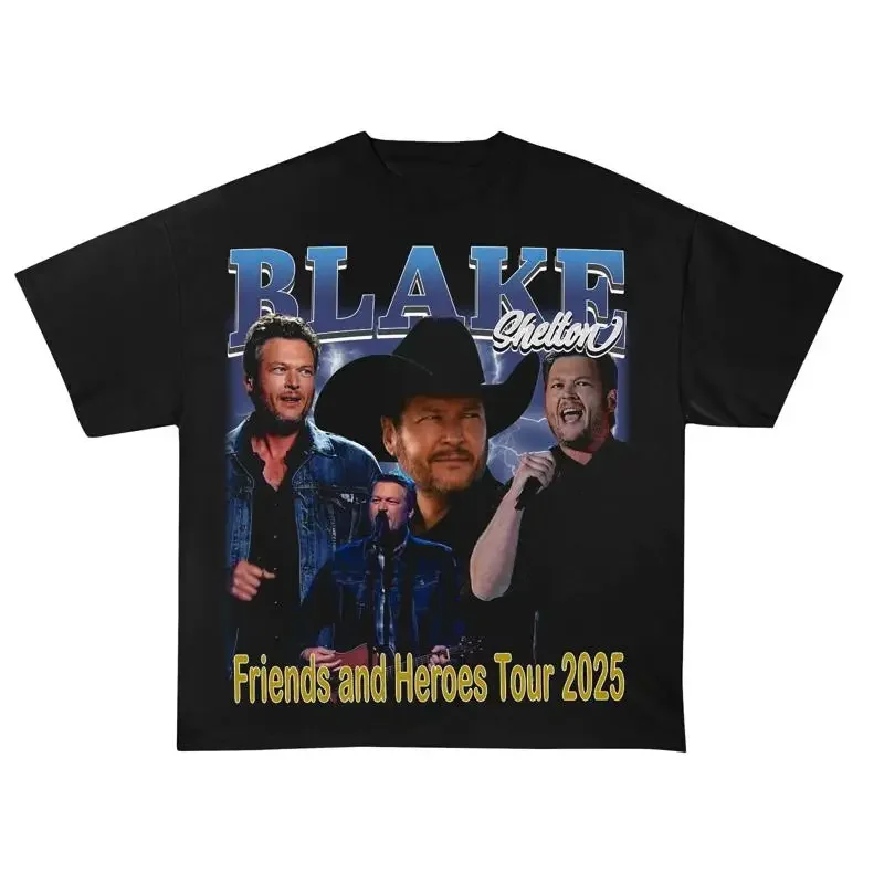 Friends And Heroes Tour 2025 T Shirt Blake Shelton Fan