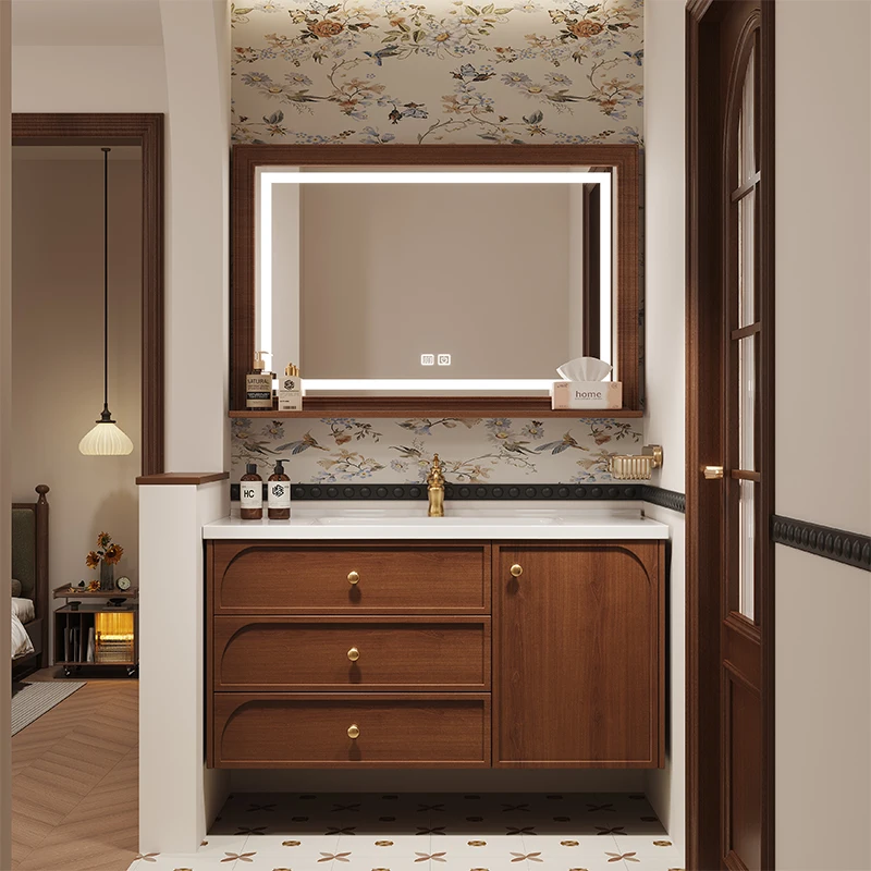 

Standing Wooden Bathroom Cabinet Sink Designs Modern Storage Bathroom Cabinet Drawers Mirror Gabinete Banheiro House Accessories