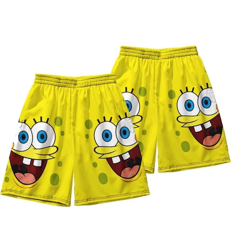 

2026 Hot Selling Summer Fashion New SpongeBob SquarePants Series 3D Printed Printed T-shirt Street Harajuku Y2K Street Shorts