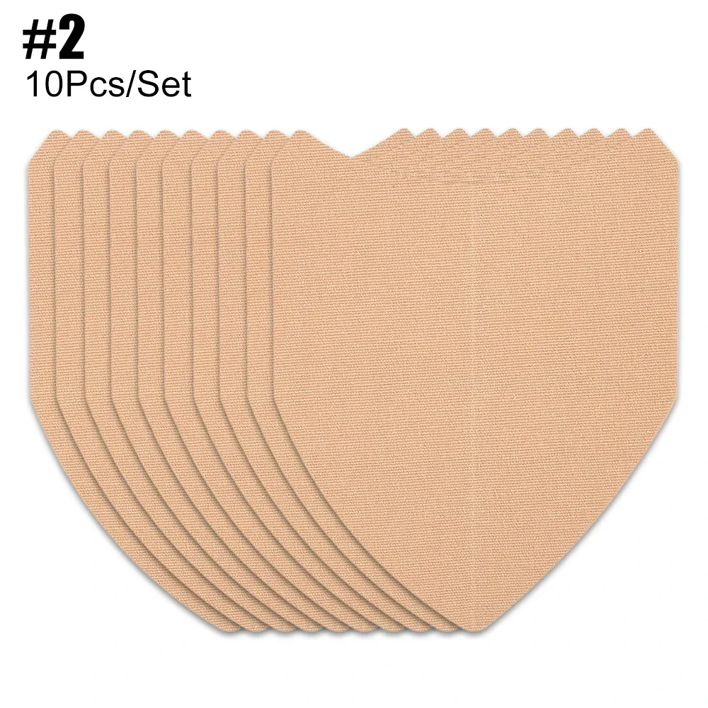 10PCS Thigh Inner Anti Chafing Stickers, Self Adhesive Thighs Tape Patch Elastic Breathable Anti Friction Pads for Body Leg Calf