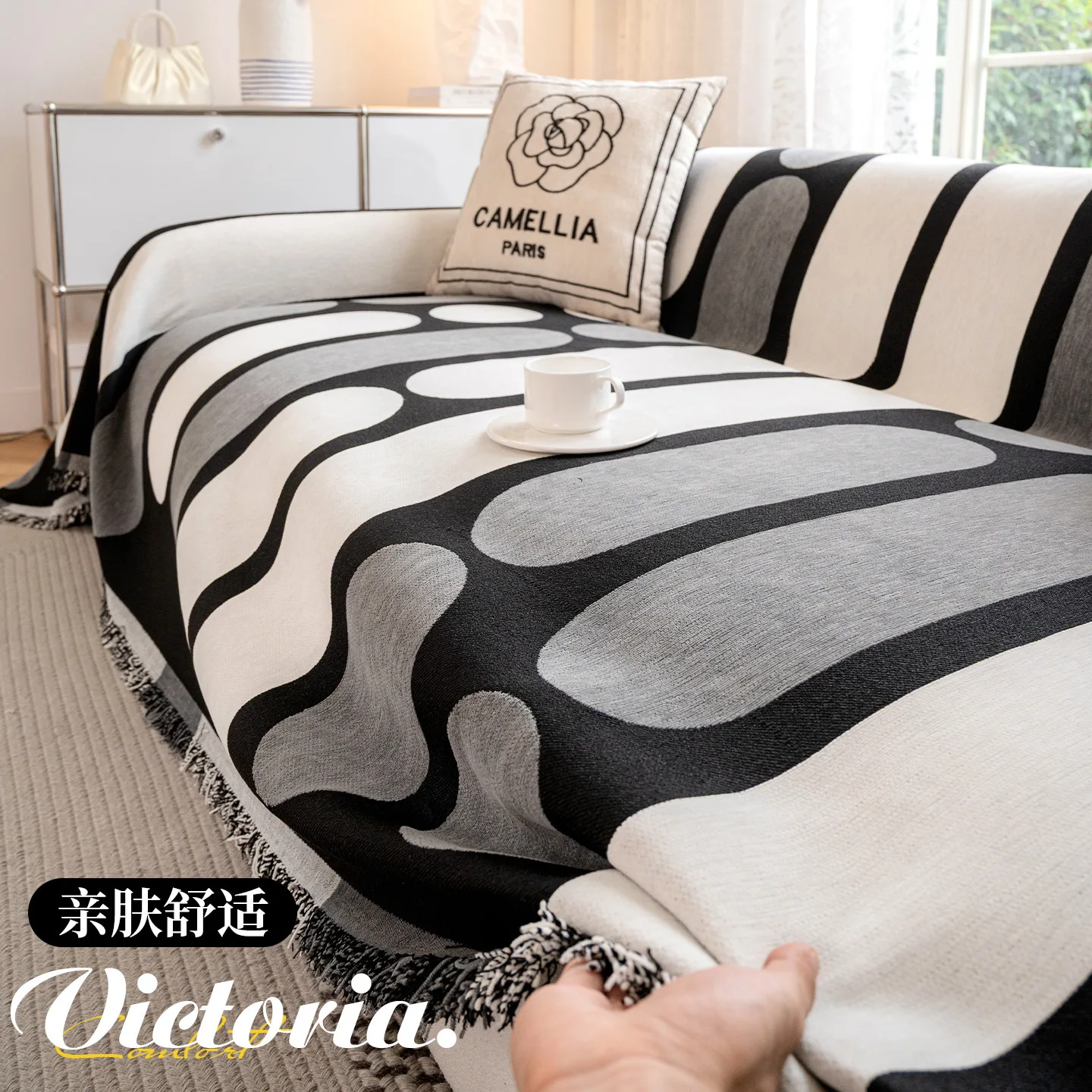 Chenille Sofa Towel Soft and Comfortable Air Conditioning Blanket Sofa Decorative Cover Four Seasons Universal Couch Cushion
