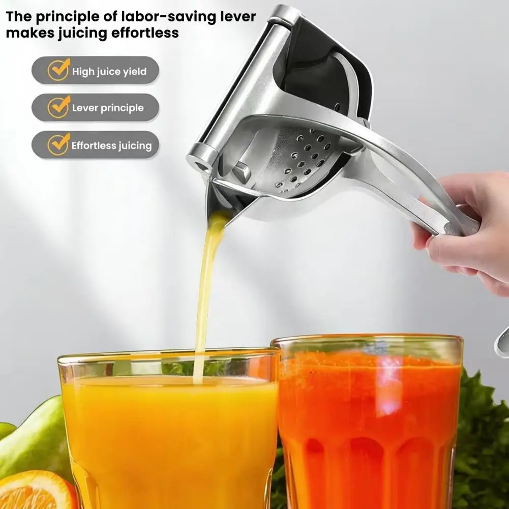 Bpafree Citrus Squeezer Juicer Hand Press Citrus Squeezer Portable Aluminum Alloy Fruit Extractor Easy Fresh Juice Extractor