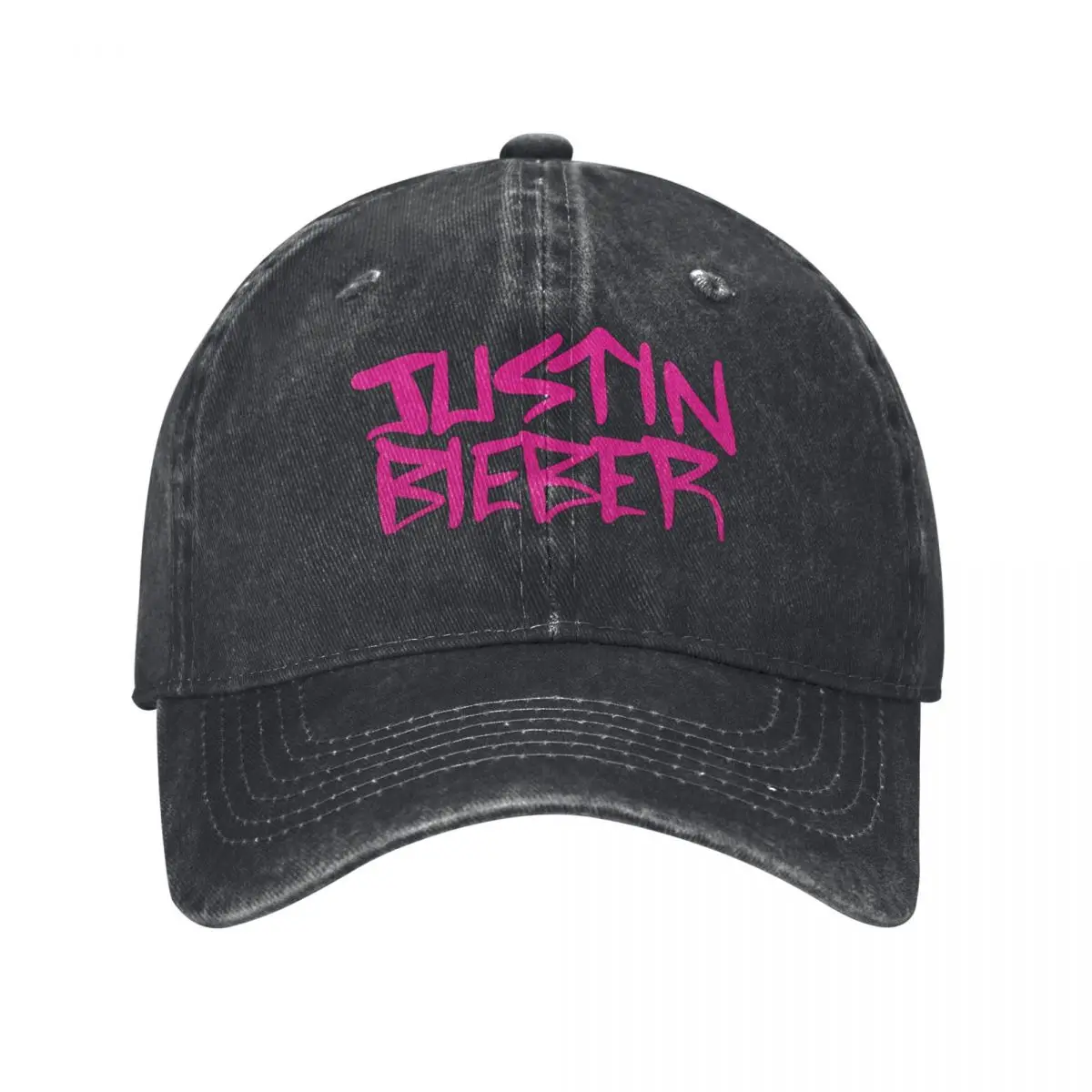 

Vintage Justined Biebered Baseball Caps Unisex Distressed Denim Snapback Cap Outdoor Workouts Adjustable Fit Caps Hat
