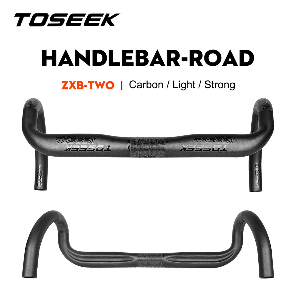 TOSEEK フルカーボンファイバーハンドルバー 380/400/420/440mm