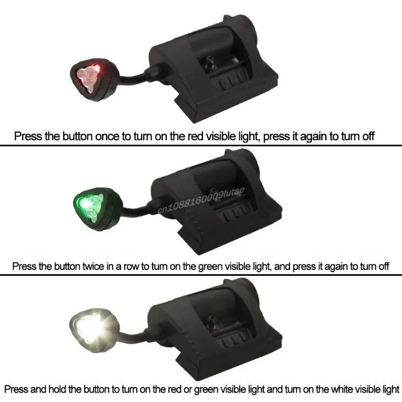 Tactical Helmet Lamp MPLS CHARGE Head Lantern 4 Modes Red Green White IR Light LED Strobe IFF Hunting Flashlight Airsoft Gear