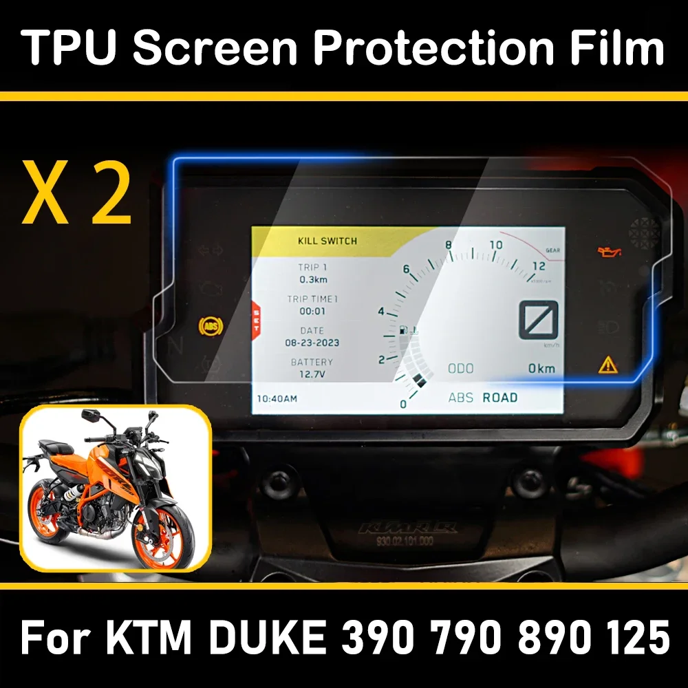For KTM DUKE 390 790 890 125 Adventure R DUKE390 690 990 Motorcycle Accessories Dashboard Speedometer Screen TPU Protection Film