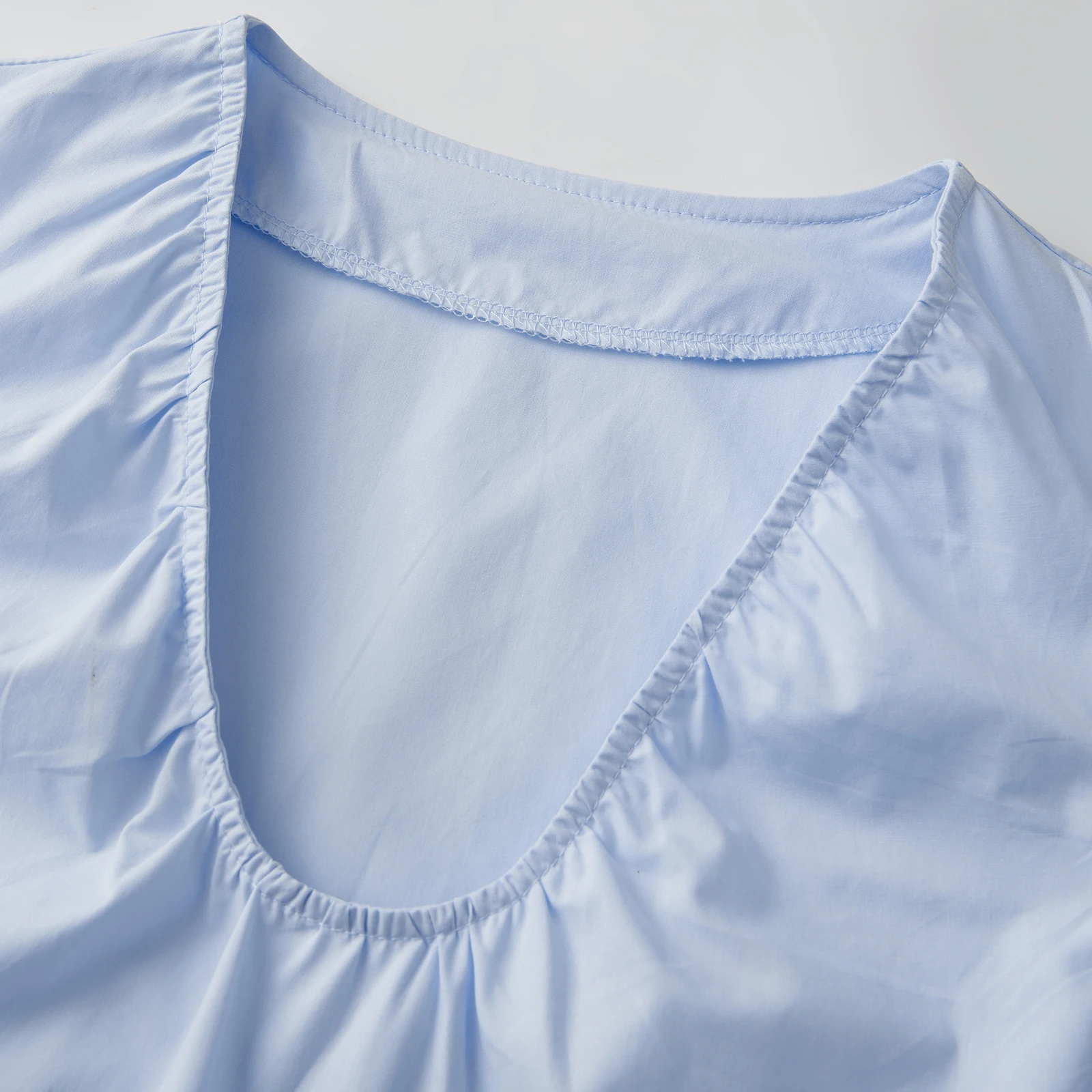 Women Summer V Neck Loose Tank Dress Sleeveless Solid Color Beach Mini Dresses with Pocket