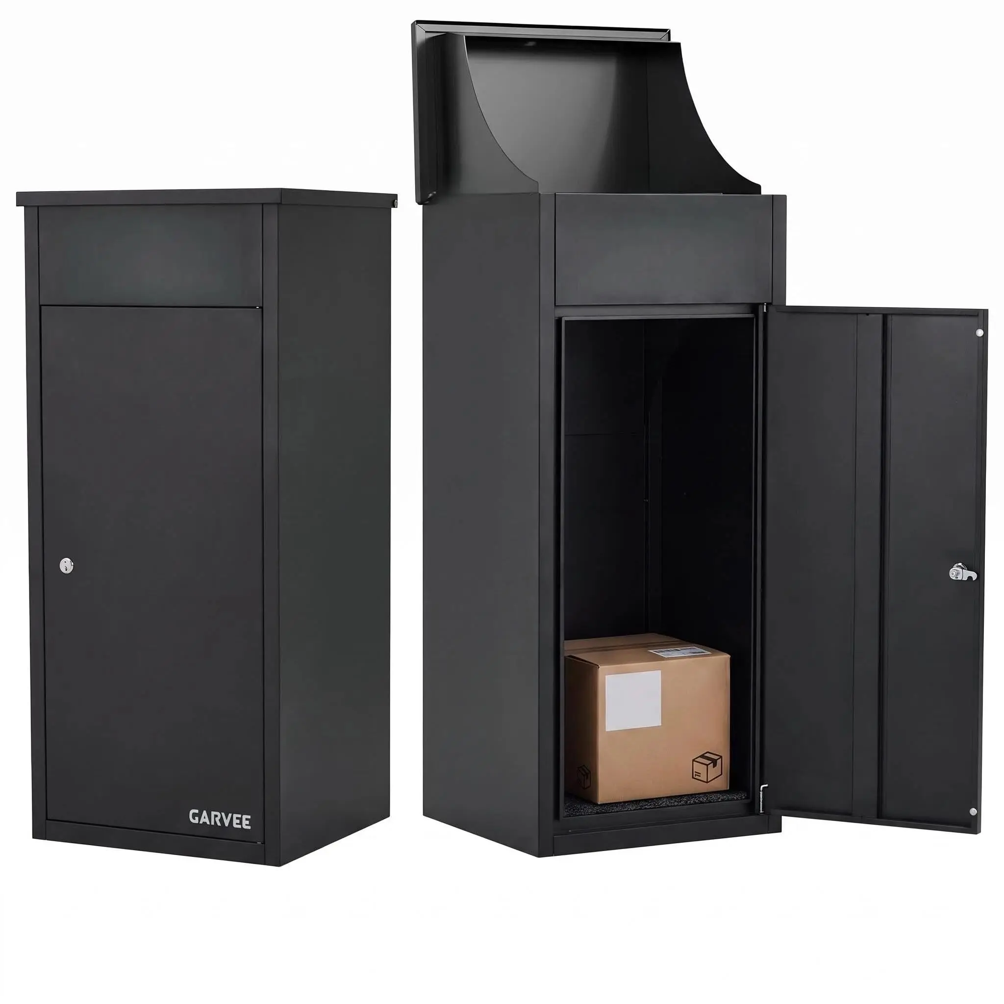 Garvee Galvanized Steel Package Delivery Box Outdoor, 17.3