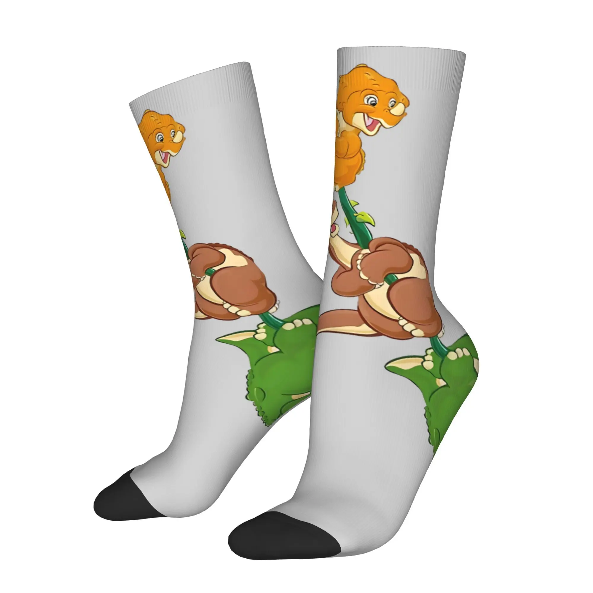 

Funny Sock for Men Dinosaurs Pattern Hip Hop Harajuku Happy Breathable Pattern Printed Crew Sock Seamless Gift
