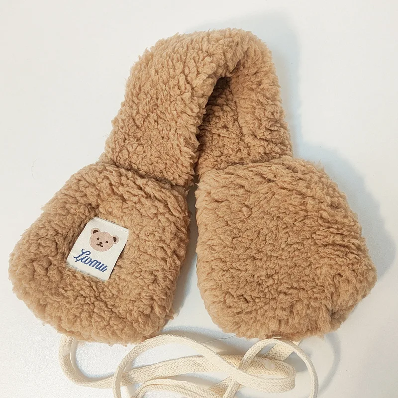 Opvouwbare Faux Lamswool Oorwarmers Verdikte Winddicht Warmer Winter Oor Warmte Cadeautjes Voor Vrouwen Meisjes