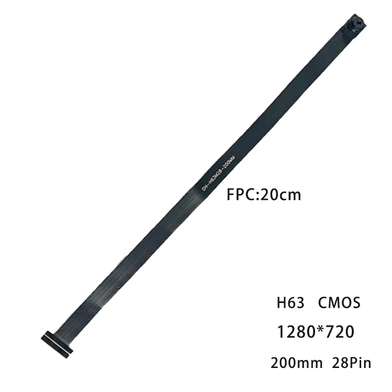 200mm H63 1MP Camera Module 1280*720 Fixed Focal Length 28-Pin DVP MIP I Interface Lens Cable