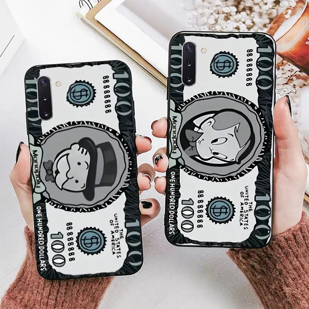 Cartoon Luxury D-Dollar M-MonopolyS Phone Case For Samsung Note 8 9 10 20 pro plus lite M 10 11 20 30 21 31 51 A 21 22 42 02 03