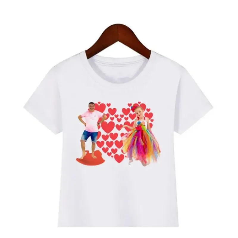 Camiseta con estampado de dibujos animados para niños, ropa de moda para niñas, Tops de camisa blanca y rosa