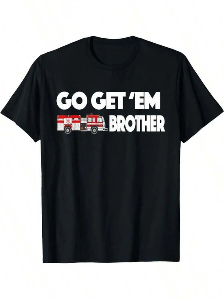 Camiseta de Bombero 'Go Get Em Brother' 180g