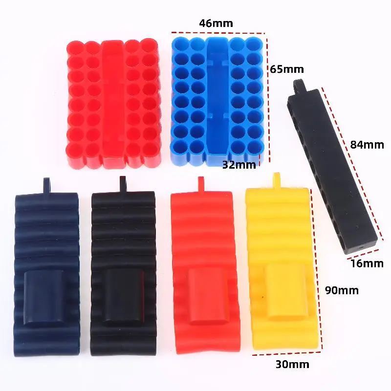 2/3/5Pcs 10/22/32 Holes Storage Case Screw Driver Head Drill Bits Stand Case Tool 1/4
