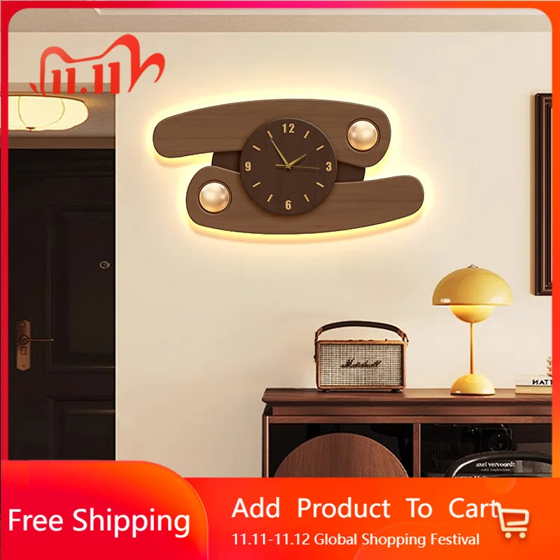 

Bistro Restaurant Wall Watch Simple Fashion Minimalist Creative Wall Watch Silent Design Japanese Reloj Pared Room Decoration