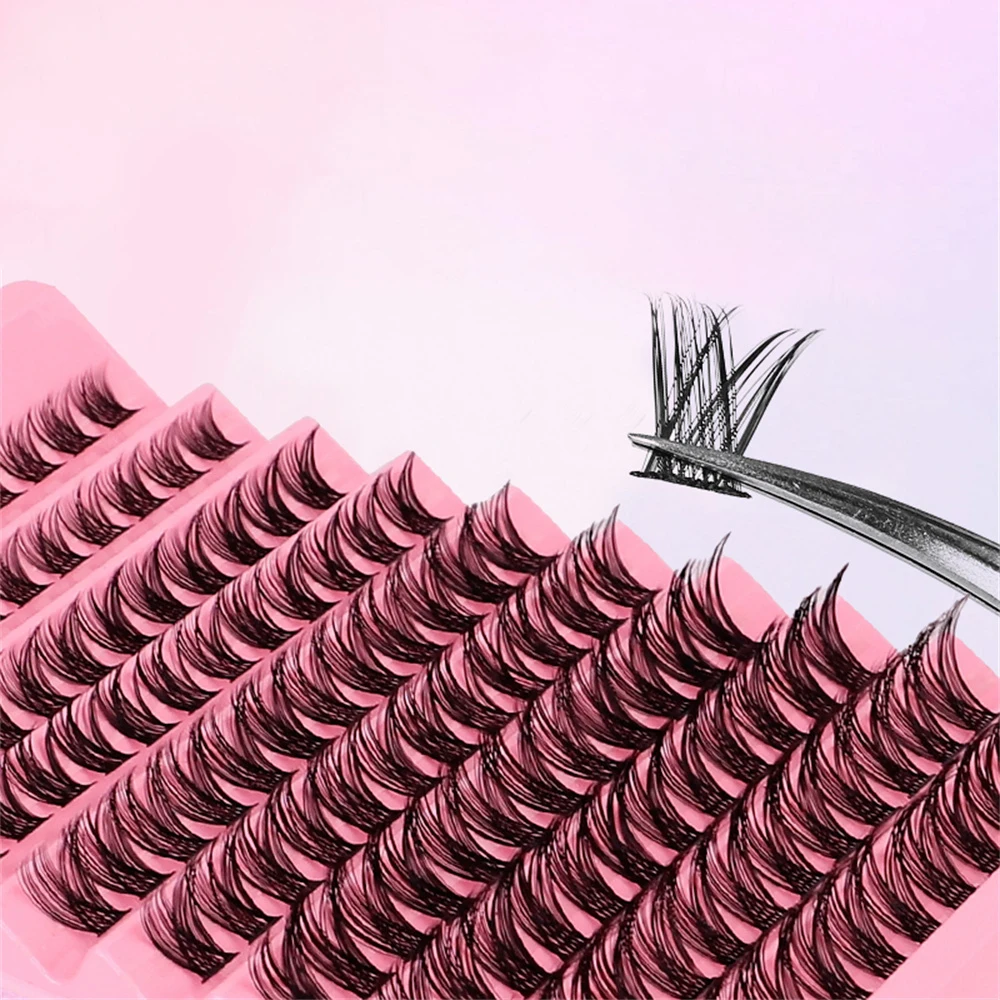 Lash Clusters 120pcs Cluster Lashes 8-16mm Wispy Individual Lashes Extensions Natural Look Lashes D Curl Fluffy Cluster Lashes D