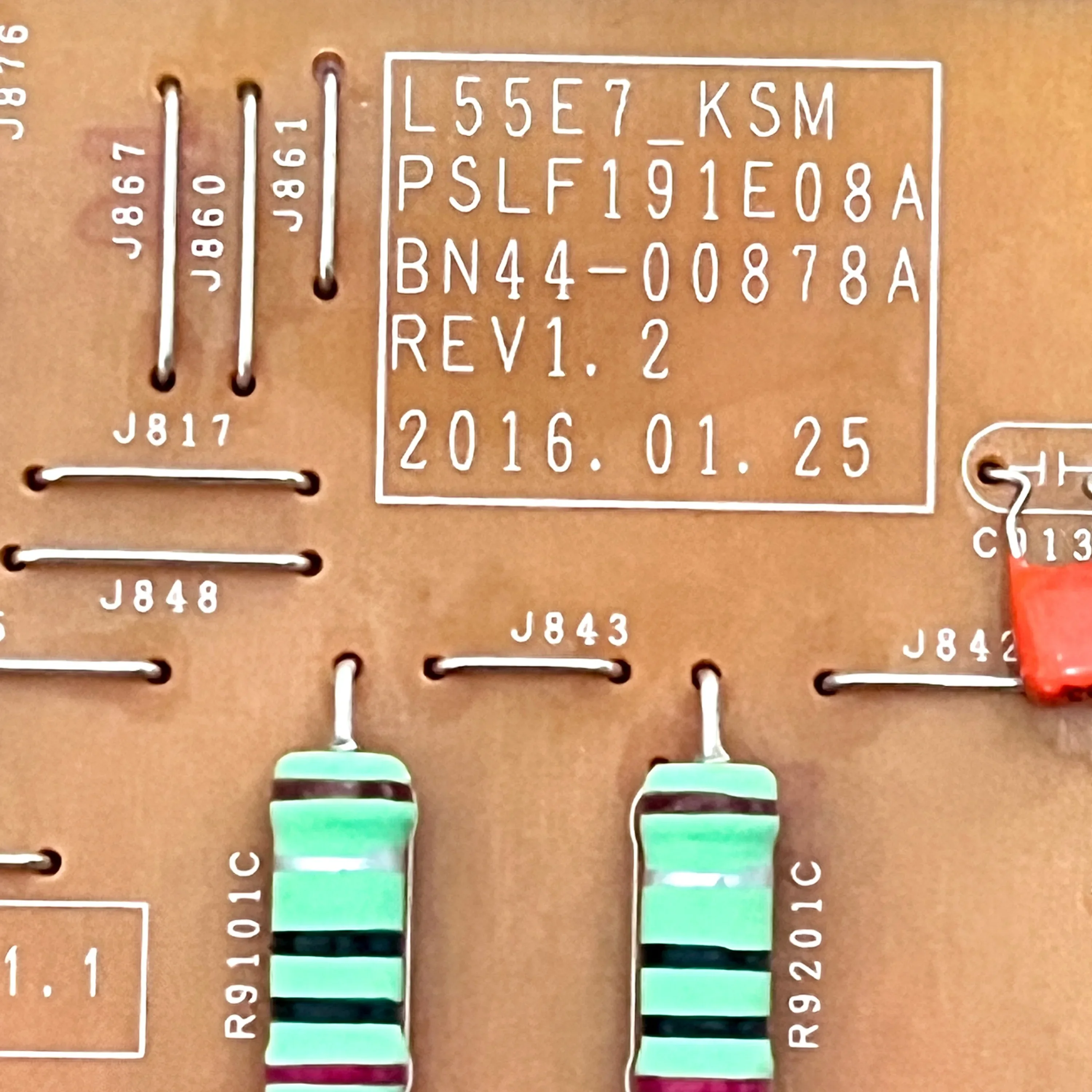 Tv Power Board BN44-00878A L55e7_ksm Goed Werkt En Is Voor Lcd Smart Tvs Un55ks7500gxzd