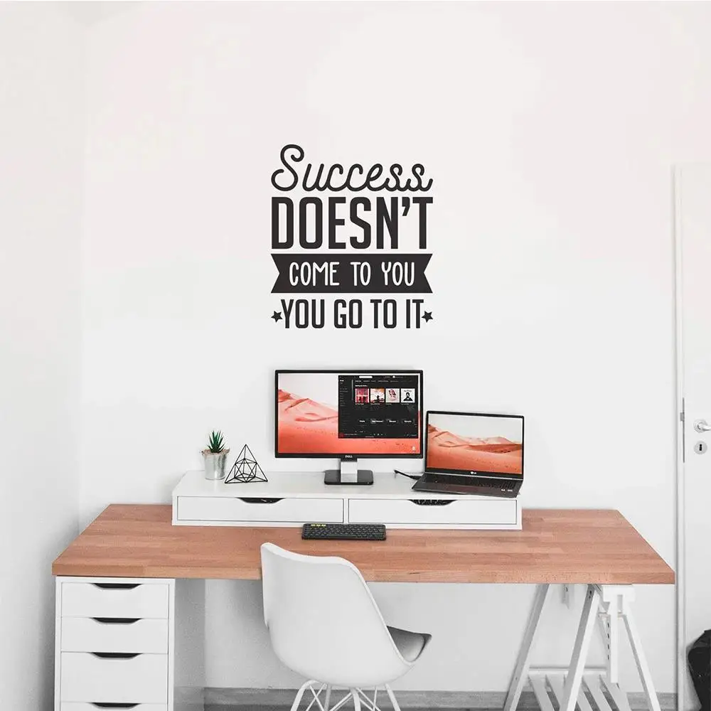 1pc Quotes Wall Sticker Self-adhesive Vinyl Waterproof Wall Art Appliqué Kids Room Living Room Home Decoration Wall Art view 6