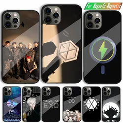 Korea Kpop-E-EXO Phone Case For iPhone 15,14,13,12,11,Plus,Pro,Max Mini Magsafe Magnetic Wireless Charging