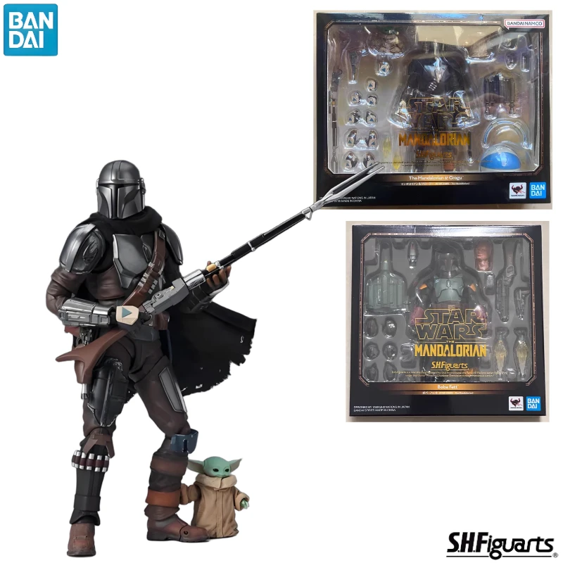 Figuras De Star Wars Serie Negra Figura Din Djarin El Mandaloriano Y El Nino Bebe Yoda Figura De Accion Modelo Juguetes Muneca Regalo