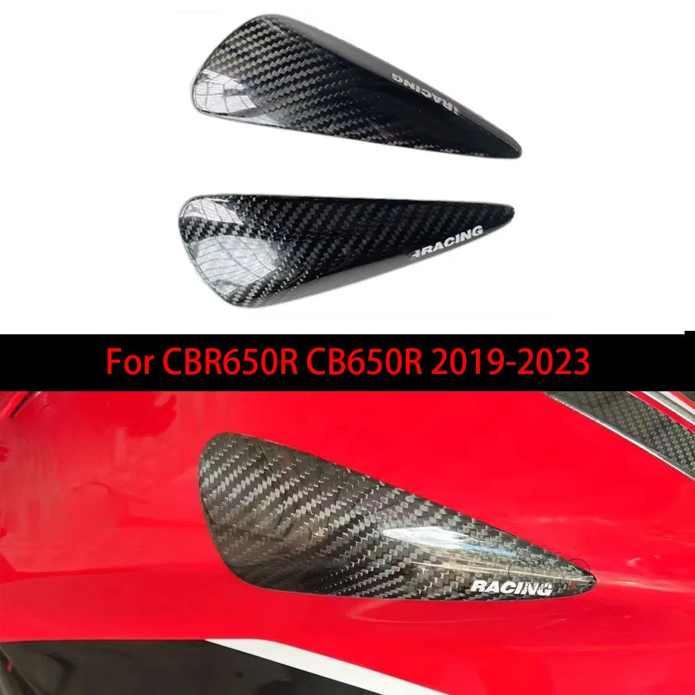 

Motorcycle Carbon Fiber Fuel Tank Guard Housing Decorative Protection Slider case For Honda CBR650R CB650R 2019-2023