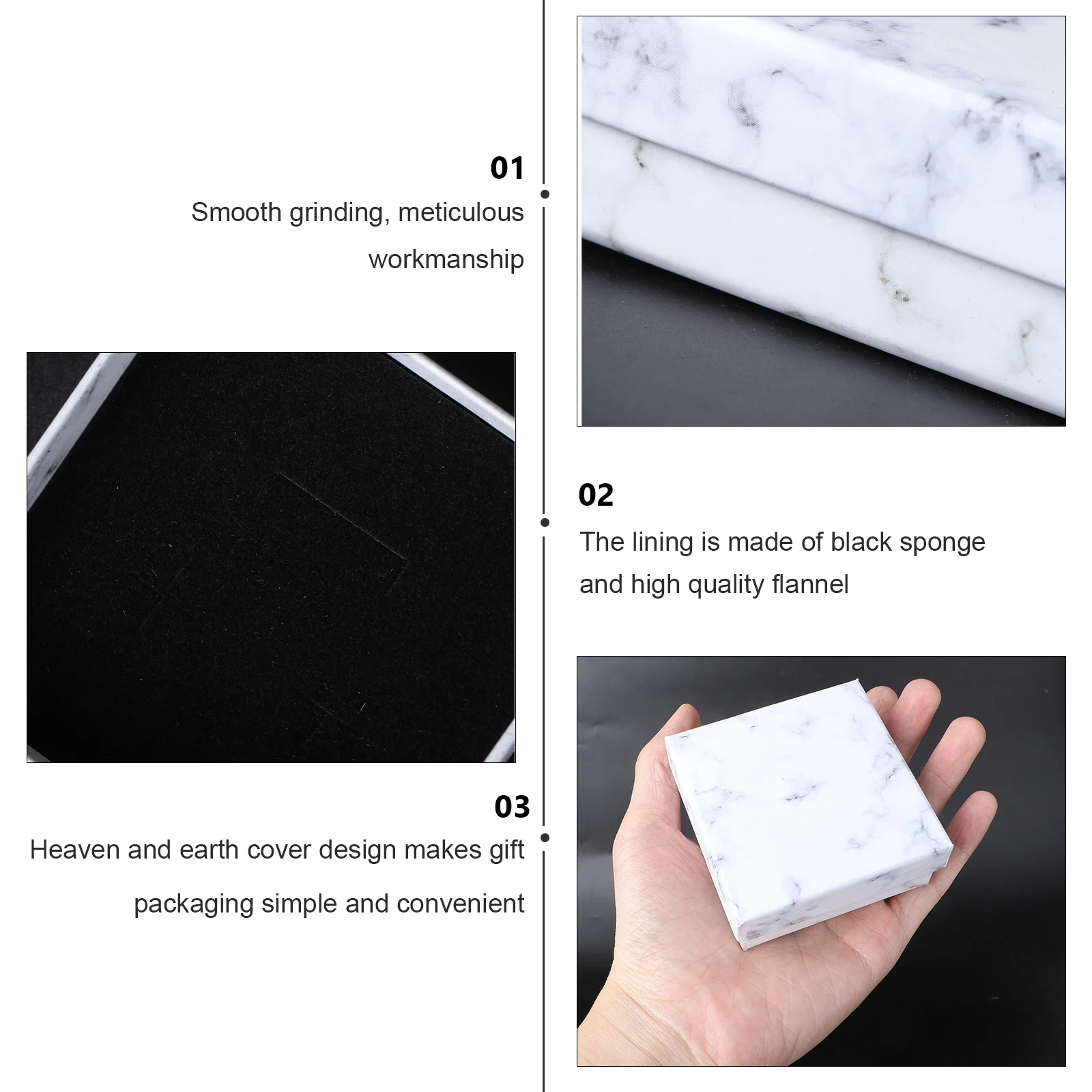 

10 Pcs Jewelry Box Cardboard ganizer Container for Necklace Earrings Ring Bracelet Travel Gift Storage Vintage Style Eco