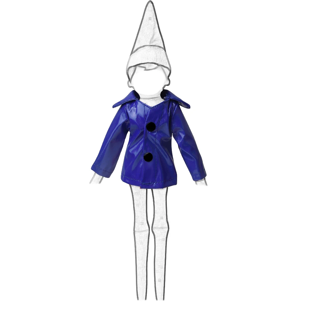 الأحمر الصبي قزم دمية لطيف معطف واق من المطر Babis هدايا عيد الميلاد الصغيرة ألعاب أطفال 37 سنتيمتر قزم دمى الملابس عيد الميلاد اكسسوارات