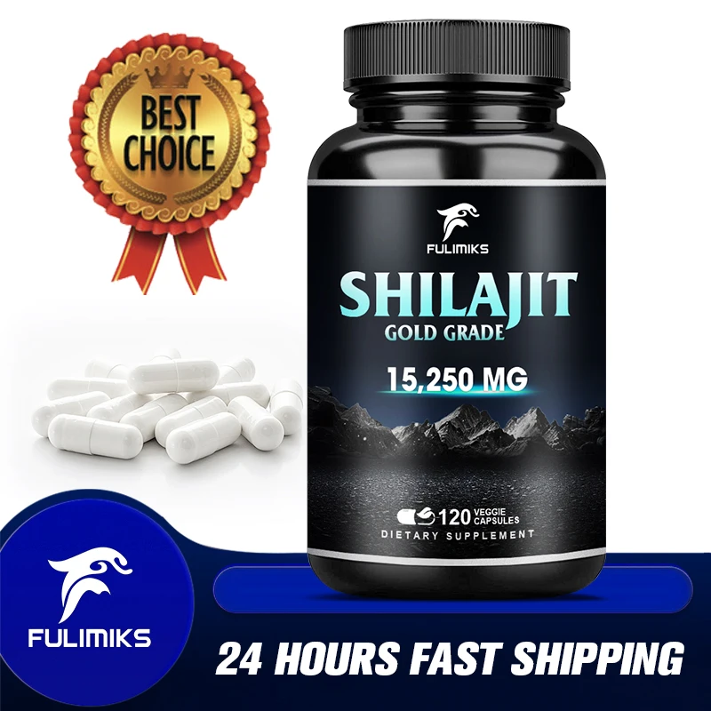

Organic Shilajit for Men | 120 Capsules, Natural Energy + Stamina Booster | Himalayan Mineral Power | Clinically Studied Formula