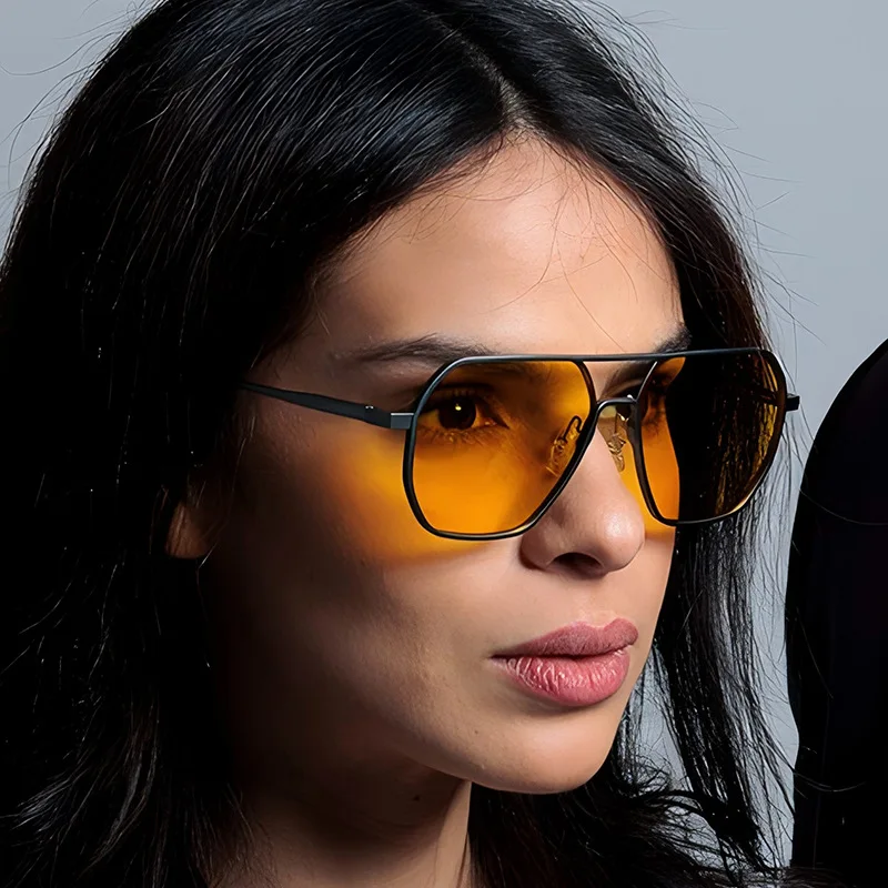Neue Fashion Square Polarisierte Sonnenbrille Für Frauen Männer Retro Metall Rahmen Sonnenbrille Hohe Qualität Shades UV400 Brillen – Detail 2