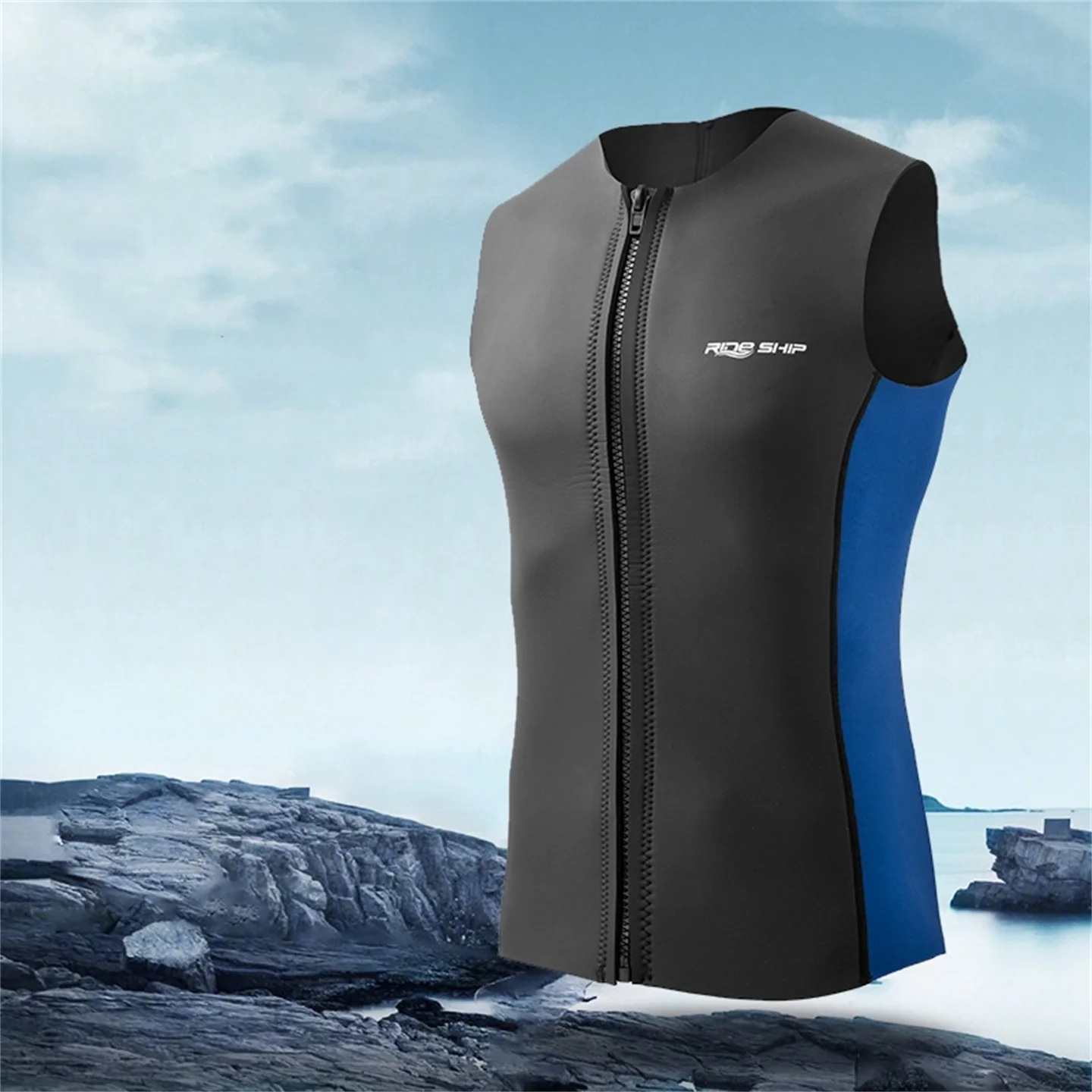 Gilet da sub caldo da 3 mm Snorkeling Immersioni Sport Muta senza maniche Muta divisa Gilet da nuoto alla deriva