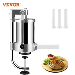 VEVOR manuale insaccatrice riempitrice riempitrice per carne 3 tubi di riempimento elettrodomestico da cucina verticale Home Commercial