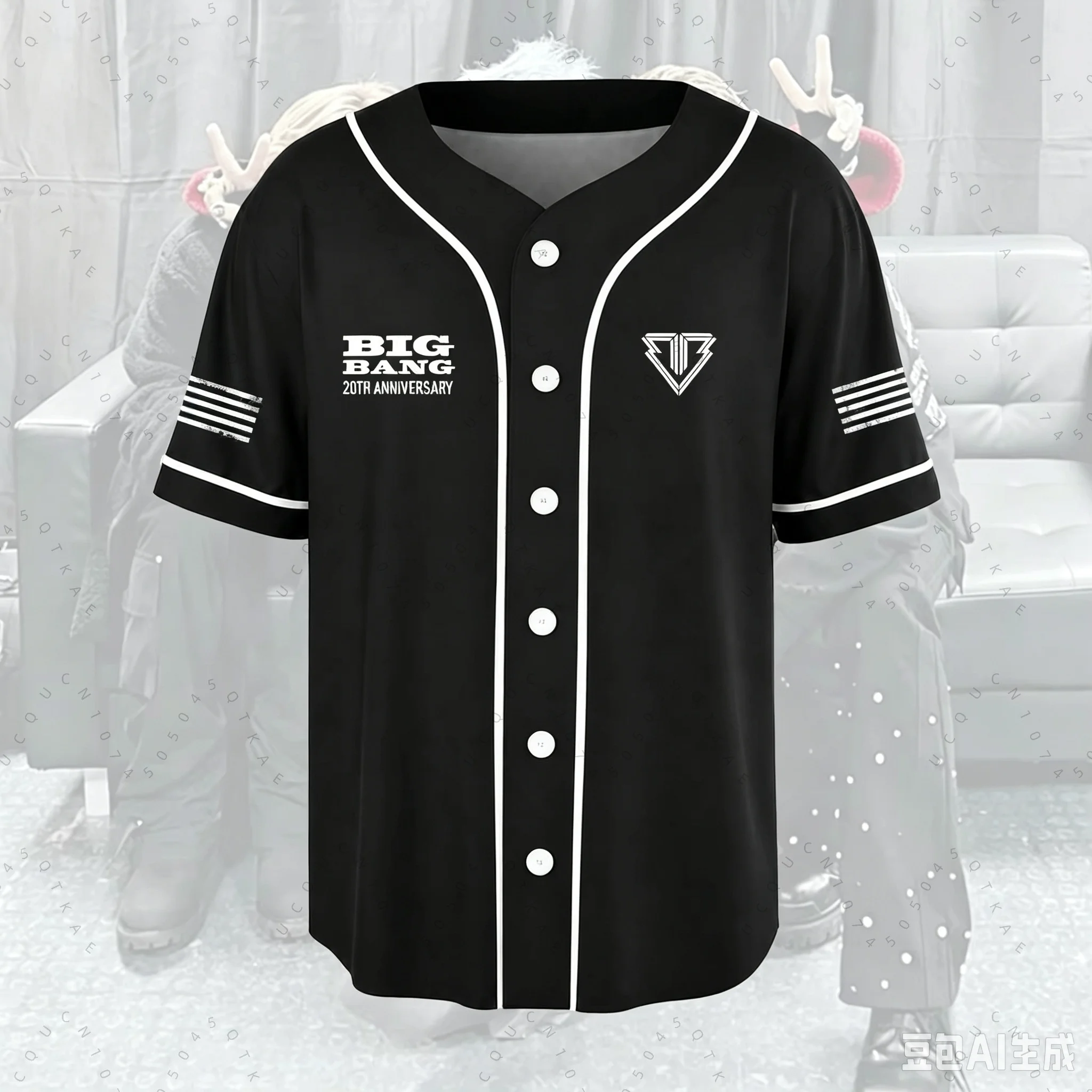 Bigbang 20. Jubiläumskonzert 2026 Welttournee T-Shirts G-Dragon Daesung Fans Weat Herren Damen Kinder Eltern-Kind Baseballjacke – Detail 7