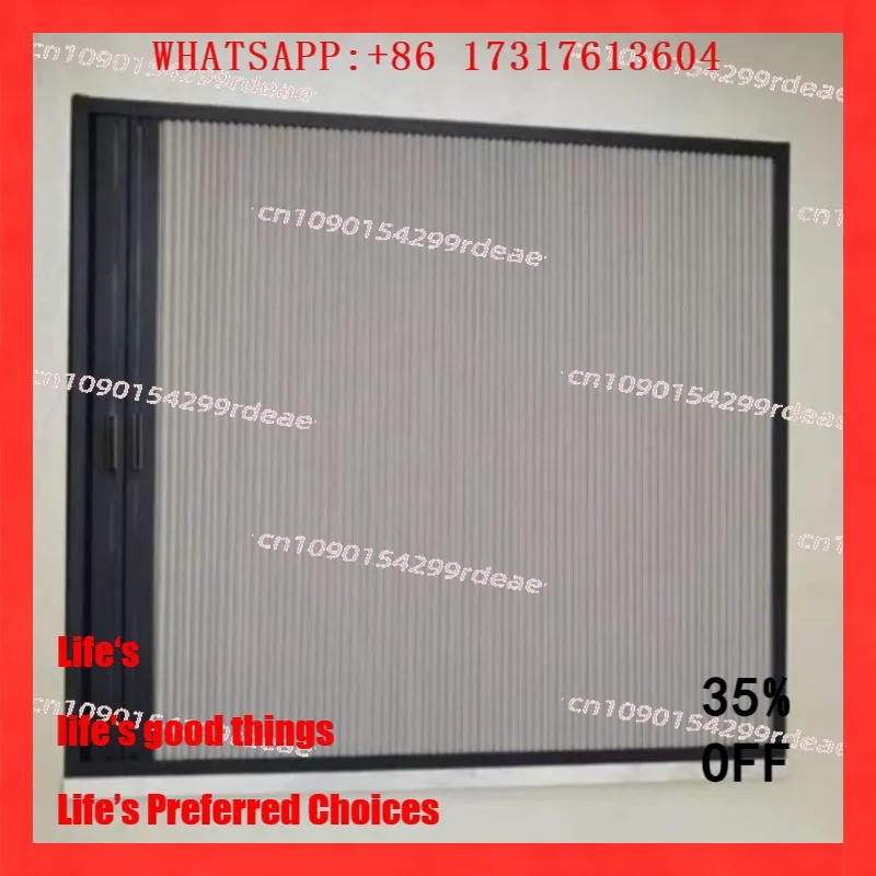 Honeycomb curtain self installed sliding window thermal insulation windproof soundproof bedroom balcony curtains