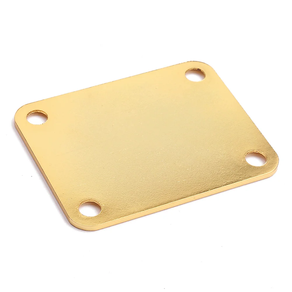 

Electric Guitar Neck Plate Bass Neck Strength Connecting Board Joint Plate Golden 4 Screws Lightweight Durable Metal Replacement