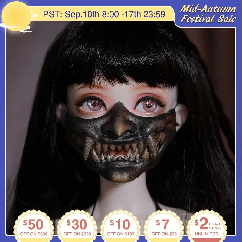 

BJD Baby LDS Vampire Mask 1/4 BJD Resin Accessories Doll Decoration Ghost Masks BJD Face MSD Size Accessorie