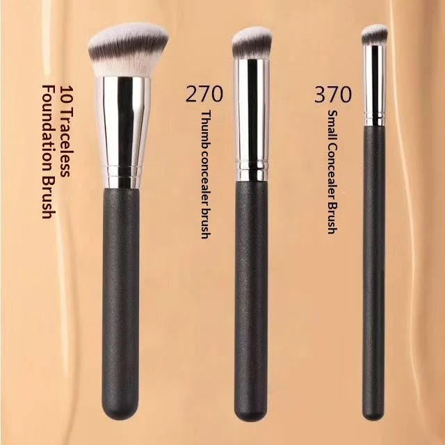 Portable Round Tip Concealer Brush 270 Foundation Tear Stain Brush 370 Versatile Makeup Tool Single Piece