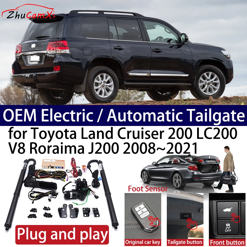 

for Toyota Land Cruiser 200 LC200 V8 Roraima J200 2008~2021 Car Power Electric Automatic One-Click Smart Liftgate Tail Gate